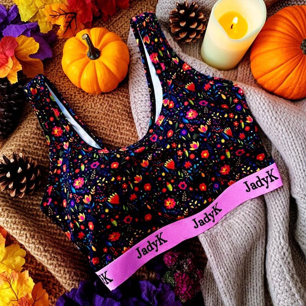 Arya Printed Bralette in Fiesta Flora by JadyK